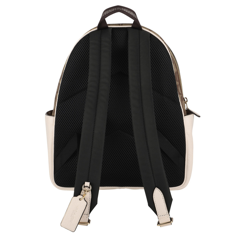 Coach Signature Rucksack Brown White - Picture 2 of 9